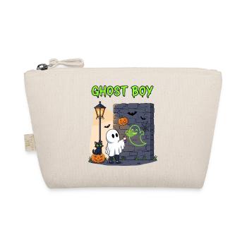 Ghost Boy Halloween Graffiti - Organic Pouch - nature - Front