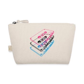 Cassette 3D – Mixtape rétro Perspective vintage - Trousse biologique - nature - Devant