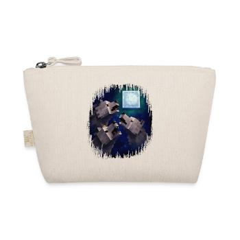 Rétro Pixel Art 3 Wolfs héros hurlant à la lune - Trousse biologique - nature - Devant