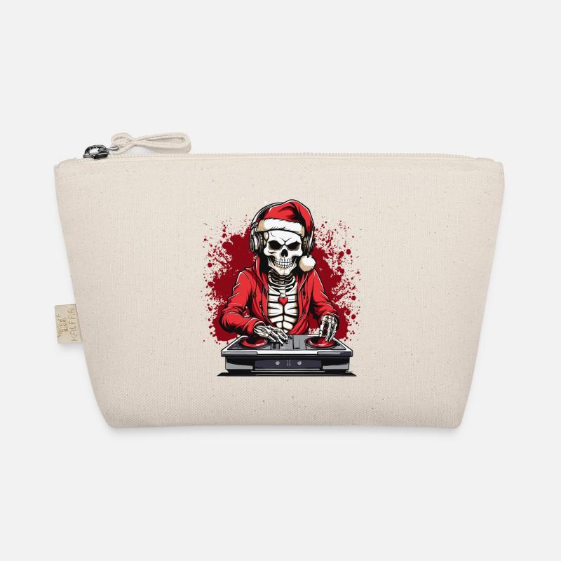 X-mas Skull Dj Organic Pouch