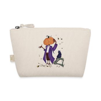 Dashing pumpkin in Purple Coat - Organic Pouch - nature - Front
