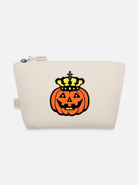 Halloween Kürbiskönig Krone König Kürbis Herrscher - Bio-Täschchen - Natur