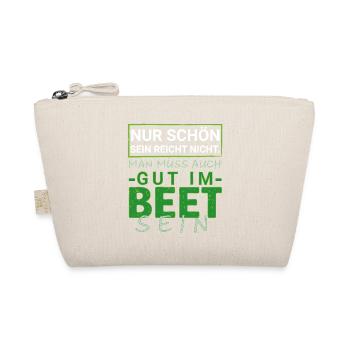 Gut Im Beet Spruch Garten grüner Daumen Pflanzen - Bio-Täschchen - Natur - Vorne