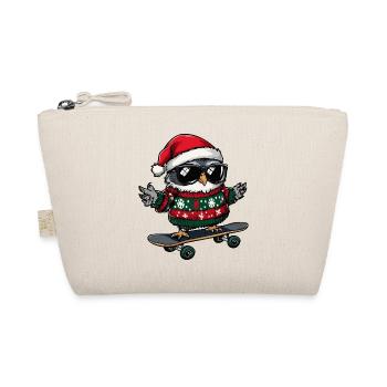 Owl Christmas Funny - Organic Pouch - nature - Front