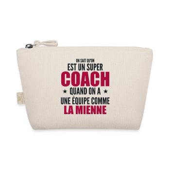 Un Super Coach Cadeau Entraîneur Sportif Humour - Trousse biologique - nature - Devant