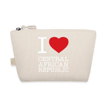 I love Central African Republic - Bio-Täschchen - Natur - Vorne