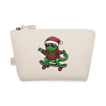 Caméléon Noël drôle - Trousse biologique - nature - Devant