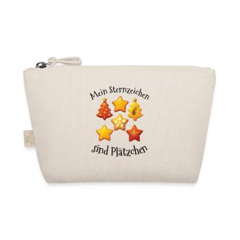 Funny Christmas Zodiac Cookie Motif - Organic Pouch - nature - Front