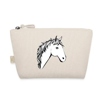 Cheval Tête de Cheval T-shirt Cadeau Cavalier - Trousse biologique - nature - Devant