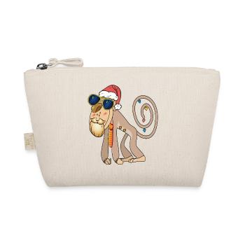Singe de Noël avec lunettes de soleil - Trousse biologique - nature - Devant