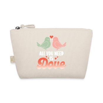Pun Bird Dove Humor - Organic Pouch - nature - Front