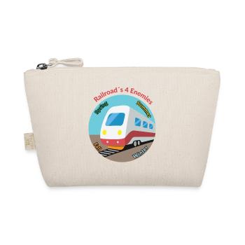 Four Seasons Train Motif, Always Unpunctual - Organic Pouch - nature - Front