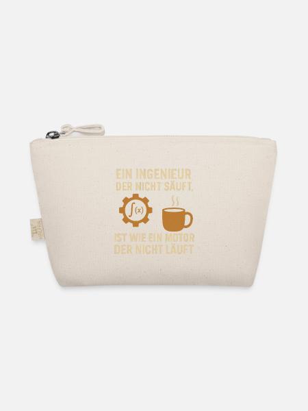 Engineer Humor Coffee Engine - Organic Pouch - nature - Front