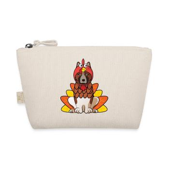 American Akita Thanksgiving Hundekostüm Haustier Outfit - Bio-Täschchen - Natur - Vorne