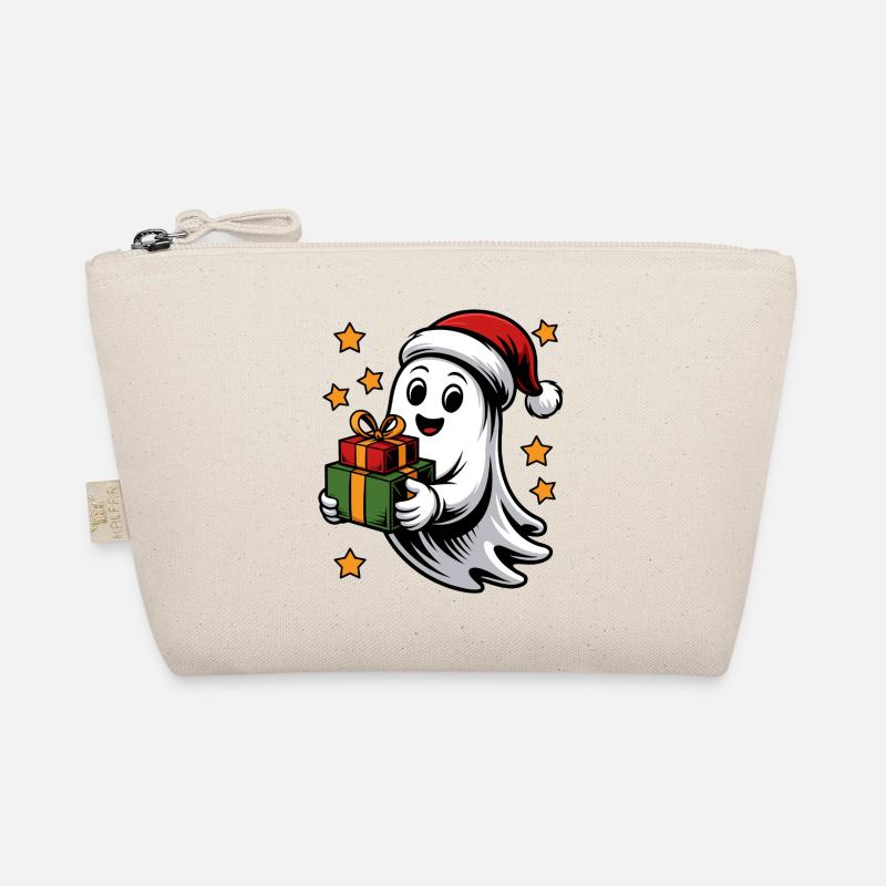 Geist mit Weihnachtsgeschenken Bio-Täschchen
