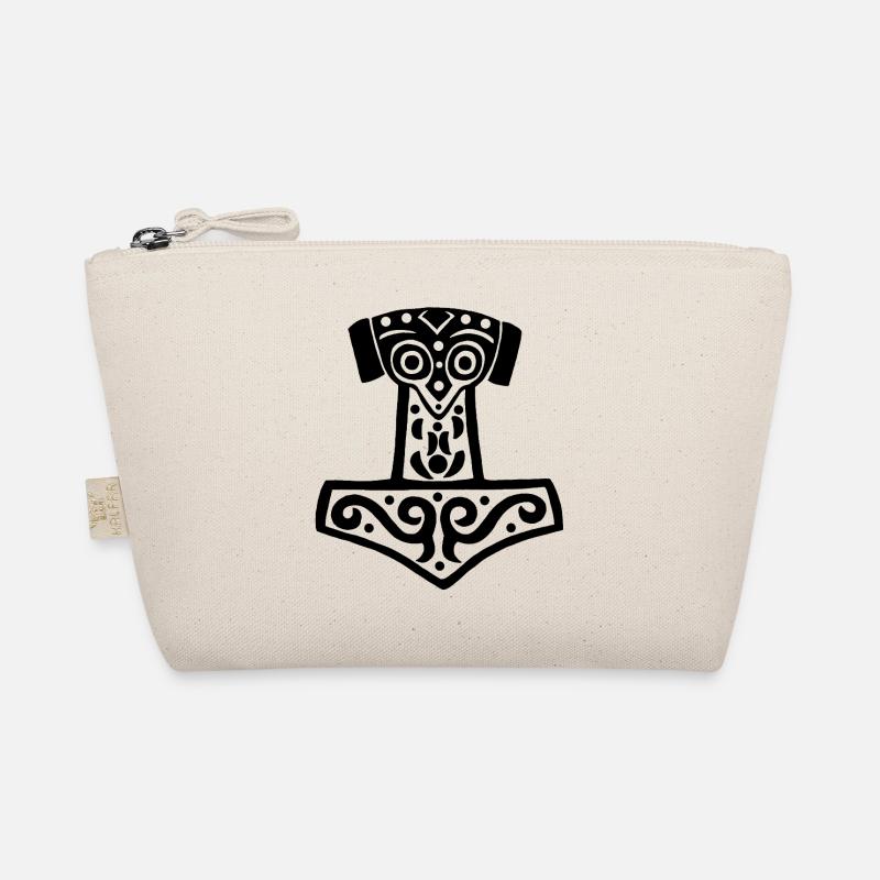 Thors Hammer (Schwarz) Bio-Täschchen