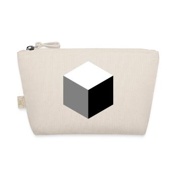 Geometric Cube Silhouette - Organic Pouch - nature - Front