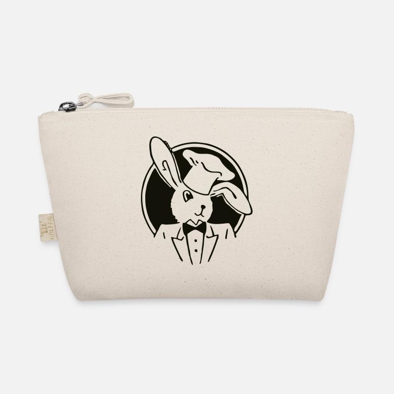 Rabbit wear hat Organic Pouch