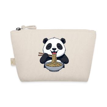 Süßer Panda Cartoon Ramen Suppe asiatisch niedlich - Bio-Täschchen - Natur - Vorne
