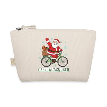 Père Noël à vélo - Trousse biologique - nature - Devant
