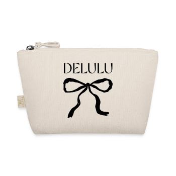 Delulu Saying with Bow - Organic Pouch - nature - Front