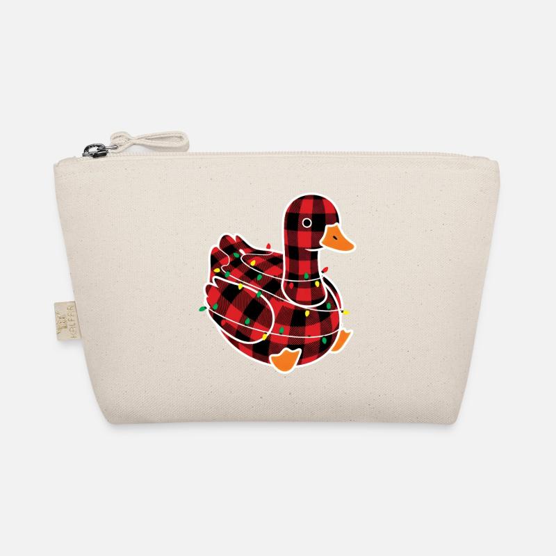 Humor Gans Weihnachtsplaid Rot Plaid Bio-Täschchen