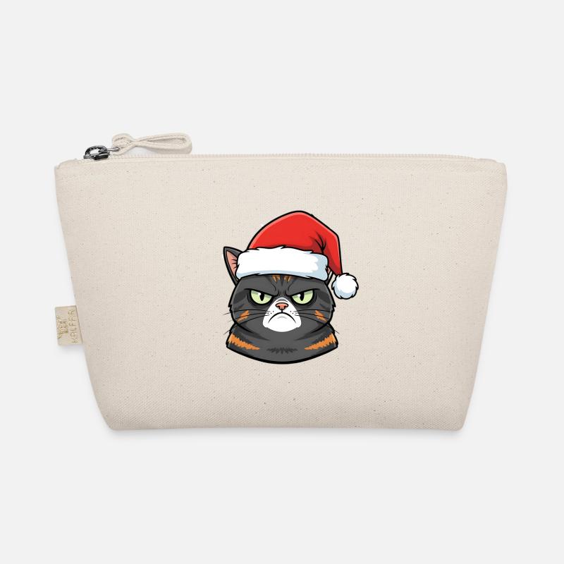 Grimmiger Weihnachtskater anti weihnachts katze Bio-Täschchen