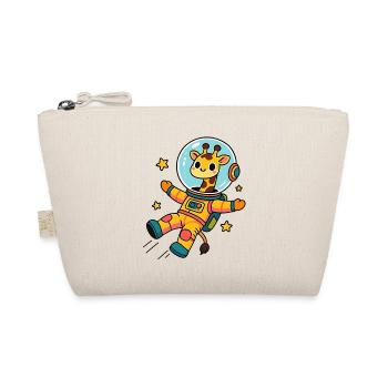 Kawaii-Astronautin Giraffe - Bio-Täschchen - Natur - Vorne