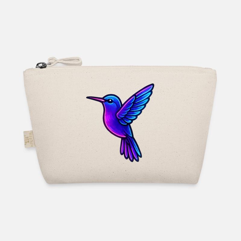 Neon Kolibri Tiere - Bio-Täschchen - Natur