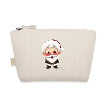 Fröhlicher Wichtel Weihnachten Geschenkidee Gnom - Bio-Täschchen - Natur - Vorne