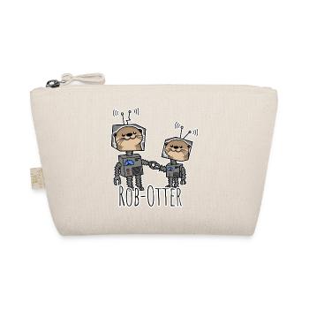 Rob-Otter - Otter robot for technology and animal fans - Organic Pouch - nature - Front