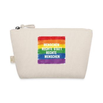 Pride Design : droits humains au lieu des personnes de droite - Trousse biologique - nature - Devant