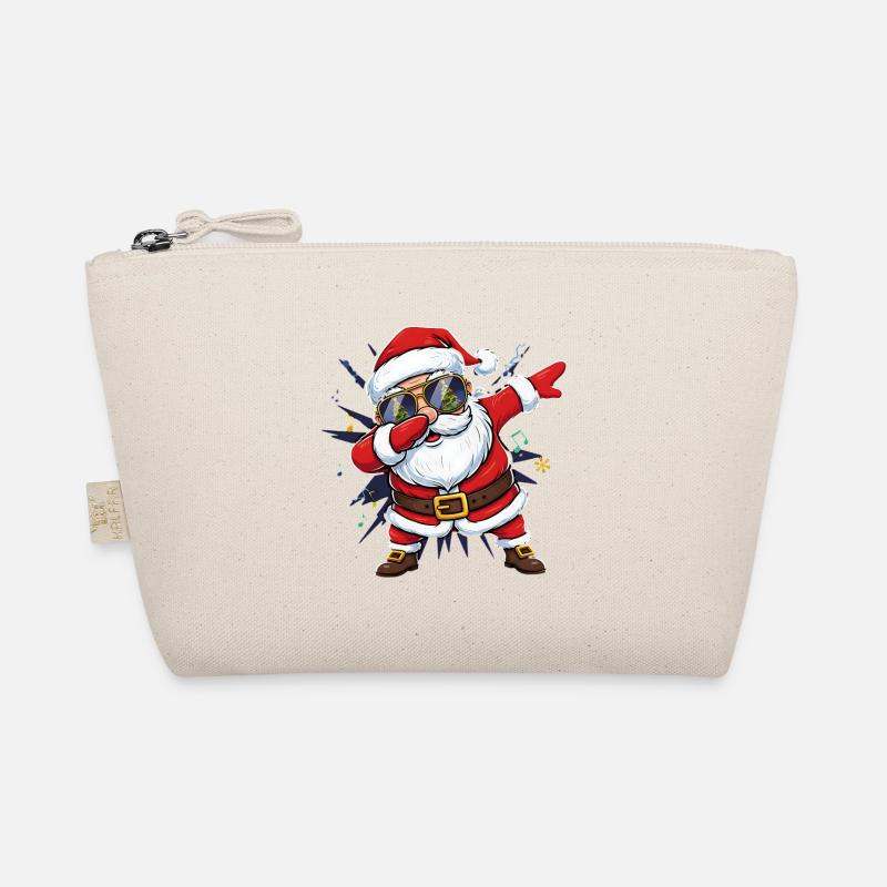 Cooler Dabbing Weihnachtsmann Street Art Bio-Täschchen