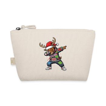Dabbing XMAS Street Reindeer Street Art Fashion - Bio-Täschchen - Natur - Vorne