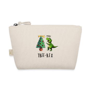 Dino meets Christmas tree - Organic Pouch - nature - Front