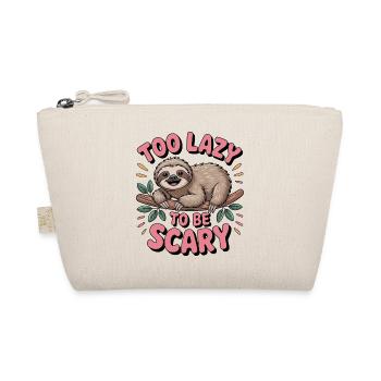 too lazy to be scary - Bio-Täschchen - Natur - Vorne