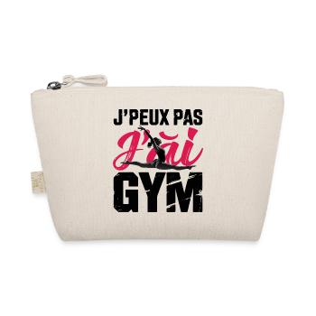Gymnastik Geschenk Ich kann nicht Ich habe Gym - Bio-Täschchen - Natur - Vorne