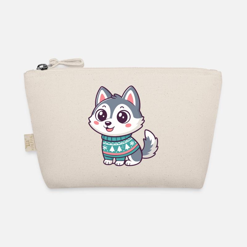 Husky hiver en pull festif Trousse biologique