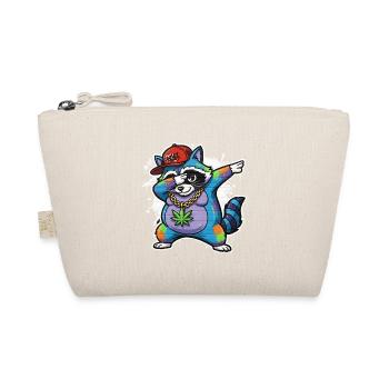 Dabbing Raccoon Graffiti Style Hip-Hop - Organic Pouch - nature - Front