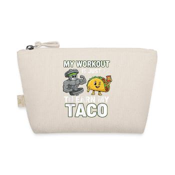 Mon entraînement est juste pour le fitness des tacos, je dis - Trousse biologique - nature - Devant
