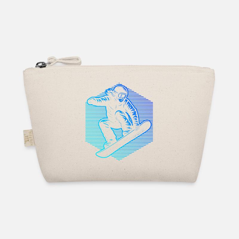 Rayures néon de snowboardeur Trousse biologique