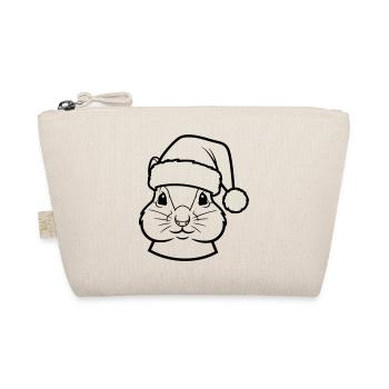 Visage d’animal mignon avec un chapeau de Noël - Trousse biologique - nature - Devant