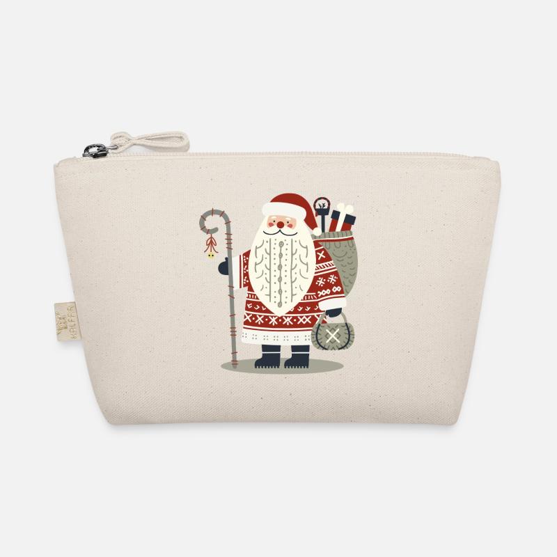 Nordic wool Christmas Santa Claus Organic Pouch