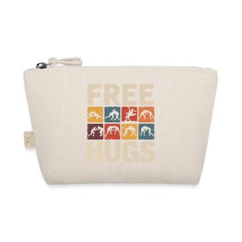 Étreinte de catcheur – Câlins gratuits, slogan rétro - Trousse biologique - nature - Devant