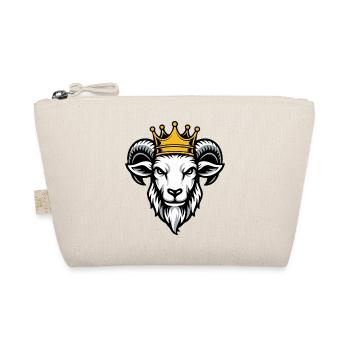 Crowned Ram Mascot Power Animal Design - Organic Pouch - nature - Front