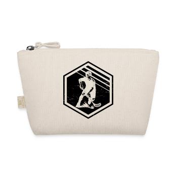 Floorball Liebe klarer Look für Unihockey - Bio-Täschchen - Natur - Vorne