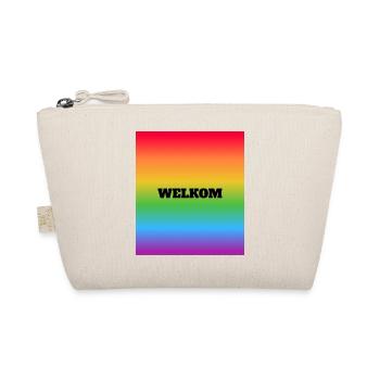 LGBT safe space welcome Welkom Dutch - Organic Pouch - nature - Front
