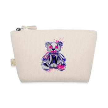 Ours en peluche gothique avec un look néon graffiti - Trousse biologique - nature - Devant