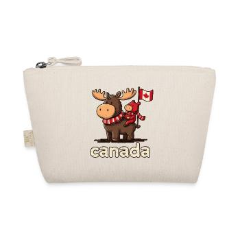 Mousse du Canada avec un petit compagnon - Trousse biologique - nature - Devant