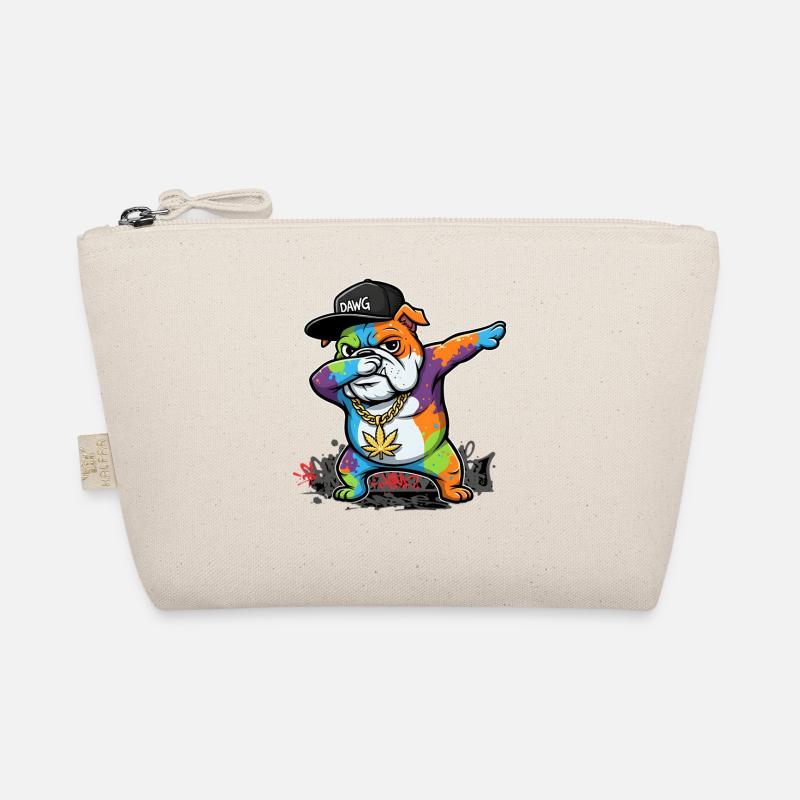 Pose de dab de chien de rue coquine avec une ambiance graffiti Trousse biologique
